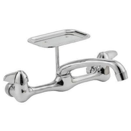 Homewerks Homewerks Worldwide 240561 HomePointe Wall Mount Kitchen Faucet with 2 Handle - Chrome 240561